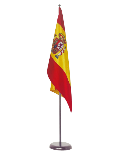 Mastil para interior o Despacho con Bandera España bordado