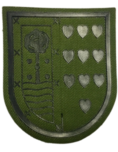 Parche de Brazo Bripac 3º Bandera Corazones Verde