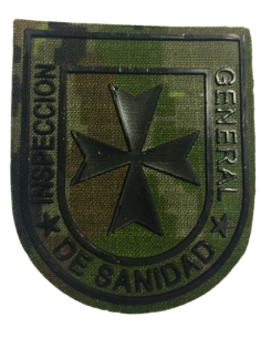 Parche de brazo de la Inspección General de Sanidad verde pixelado