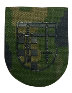 Parche de pecho de Reservista Voluntario Verde Pixelado