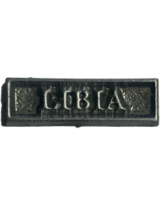 Barra LIBIA para pasador de diario plata envejecida