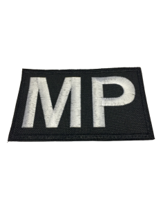 Parche Bordado Policía Militar Negro (MP)