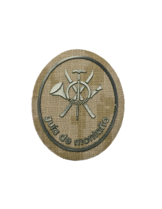 Parche de pecho Guía de Montaña árido pixelado