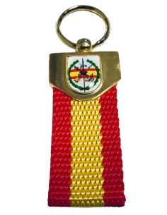 Llavero cinta Nylon España Legión Blanco  