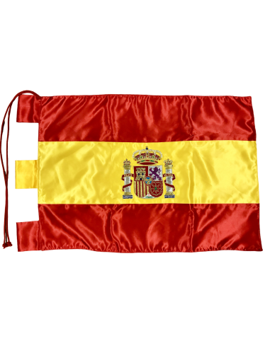 Bandera España Constitucional Raso Bordada a mano 70X50cm