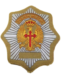 Parche Policía Militar Árido con escudo a color PVC