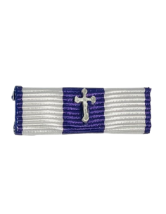 Pasador de condecoración Encomienda de la Cruz Fidélitas (20 años de servicio, plata).