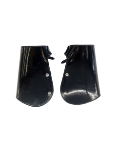 Manopla Gastador cuero Negra Charolado