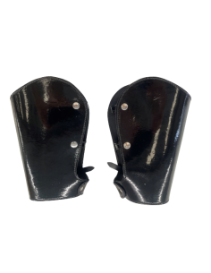 Manopla Gastador cuero Negra Charolado 2