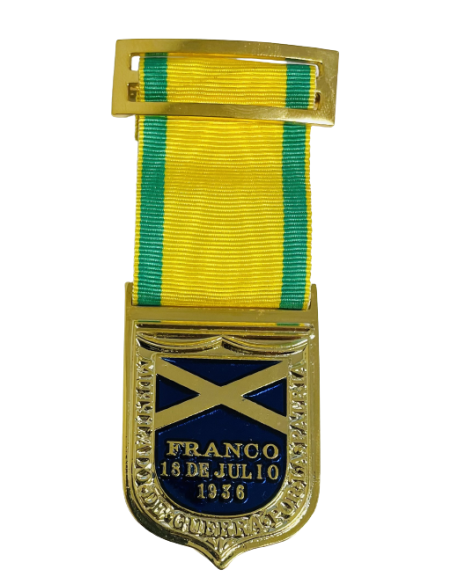 Medalla Mutilado de Guerra por la Patria Franco 18 - Julio 1936