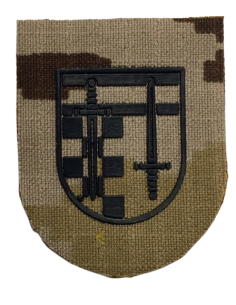 Parche de pecho de Reservista Voluntario Árido Pixelado