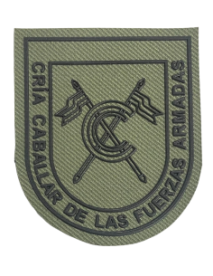 Parche de Brazo verde Cría Caballar de las Fuerzas Armadas