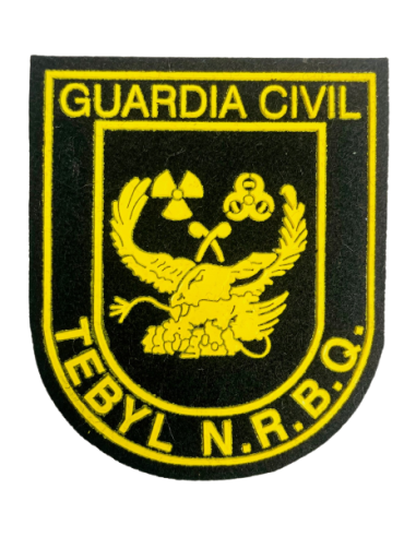 Parche de brazo TEBYL - NRBQ Guardia Civil Negro