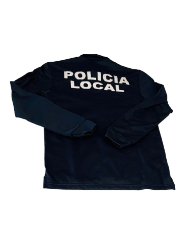 Polo Camisero Manga Larga Policia Local Azul noche 