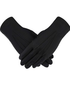Guantes blancos Negro Reglamentarios de tela.