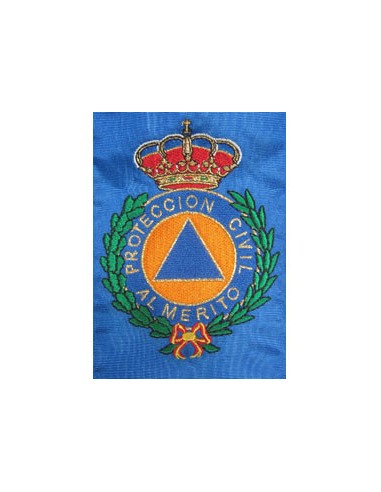 Corbata Bordada para banderín Protección Civil
