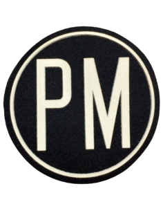 Parche Policía Militar Negro y Blanco