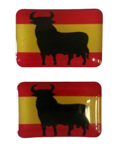 Pegatina España Toro relieve (Par)