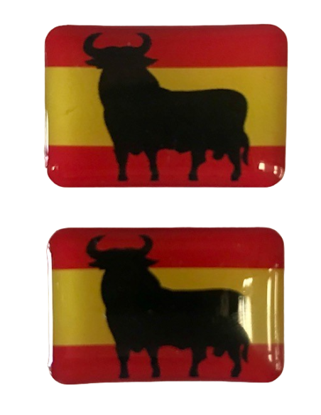 Pegatina España Toro relieve (Par)