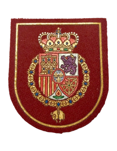 Parche de brazo de la Guardia Real es el emblema de la Casa de S. M. el Rey