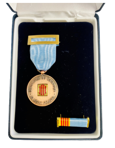 Medalla de Bronce Mossos d´Escuadra distintivo azul +...