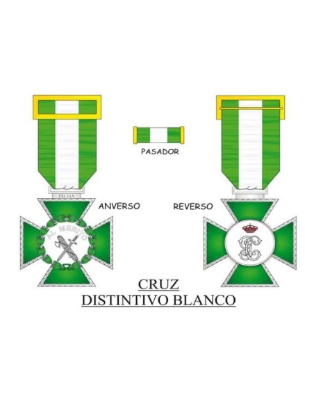 Medalla Cruz al Mérito Guardia Civil Distintivo Blanco