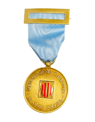 Medalla de Oro Mossos d´Escuadra distintivo Azul