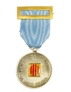 Medalla de Plata Mossos d´Escuadra distintivo Azul