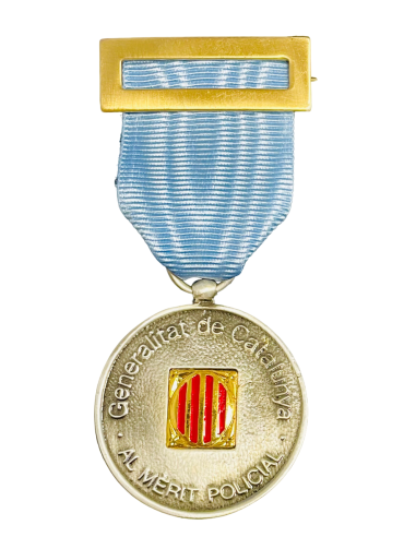 Medalla de Plata Mossos d´Escuadra distintivo Azul