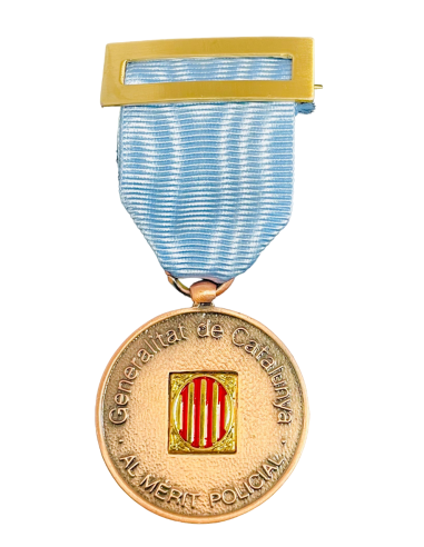 Medalla de Bronce Mossos d´Escuadra distintivo Azul