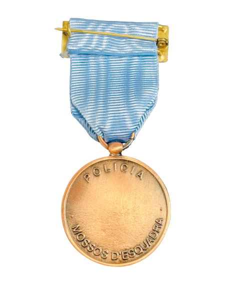 Medalla de Bronce Mossos d´Escuadra distintivo Azul