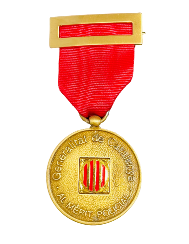 Medalla de Oro Mossos d´Escuadra distintivo Rojo