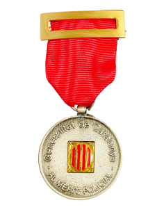 Medalla de Plata Mossos d´Escuadra distintivo Rojo