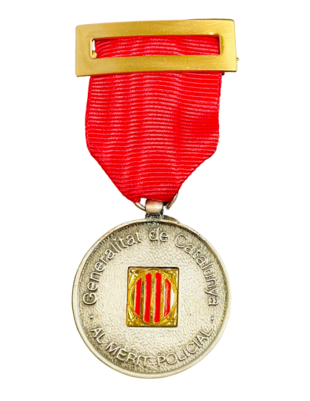 Medalla de Plata Mossos d´Escuadra distintivo Rojo