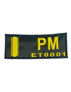 Galleta con Número de Identificación Personal Bordada PM...