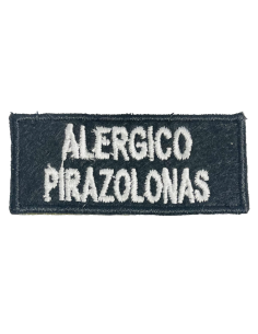 Parche Bordado Alérgico Pirazolonas Negro