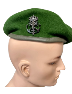 Boina Verde Infantería de Marina FGNE Emblema Metálico Metálico Negro 2