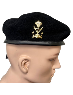 Boina Negra Infantería de Marina UNIR Emblema Metálico 2