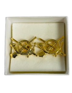 Gemelos de Camisa Metálico Infantería  2