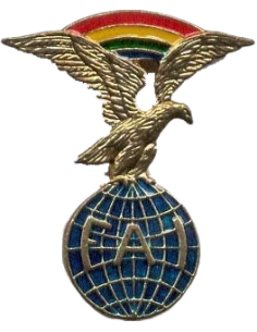 Distintivo de la Federación Aeronáutica Internacional  FAI