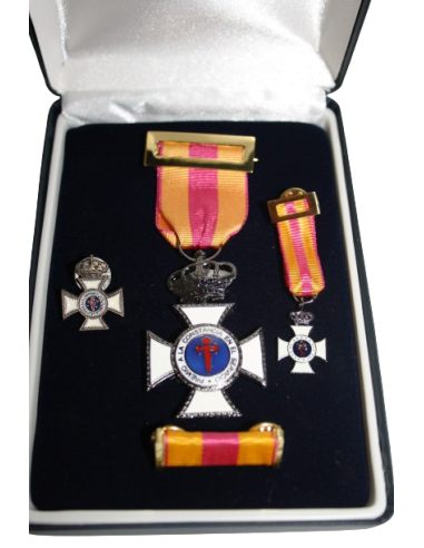 Medalla Constancia 15 años + Pasador + Pin + Miniatura
