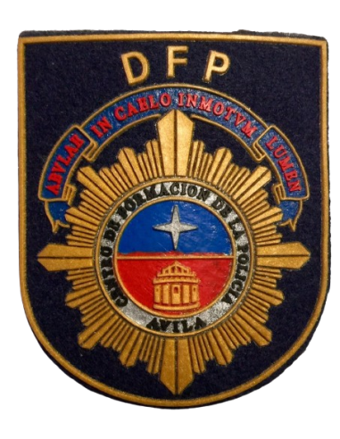Distintivo con laña academia de policía Avila