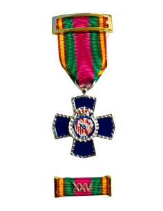 Cruz Dedicación Policial 25 años + Pasador de diario