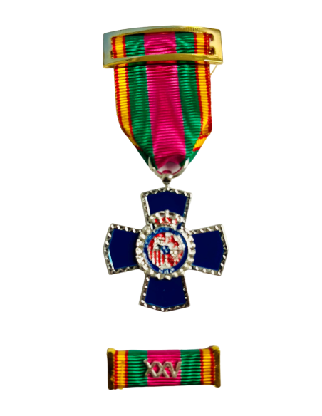 Cruz Dedicación Policial 25 años + Pasador de diario