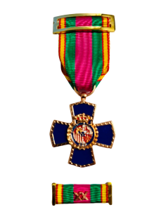 Medalla Dedicación Policial 20 años + Pasador de diario