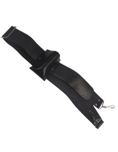 Bandolera serraje con cuja de cuero Negro 2