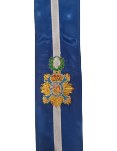 Corbata Bordada para banderín Orden del Mérito Civil 2