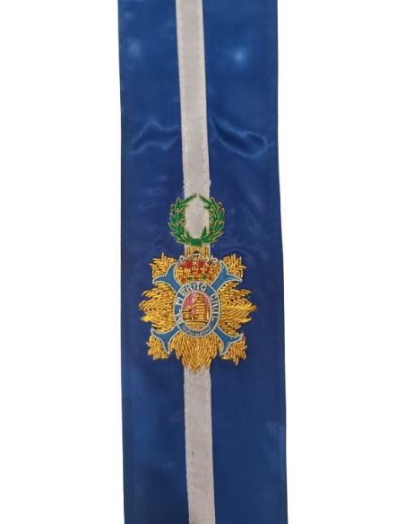 Corbata Bordada para banderín Orden del Mérito Civil
