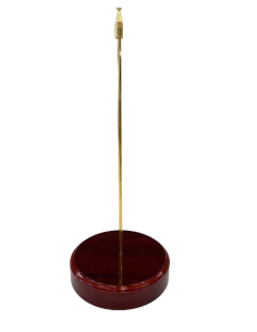 Mástil sobremesa con base de Madera redonda