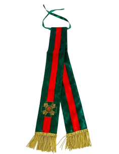 Corbata Bordada para banderín Guardia Civil Distintivo Rojo
